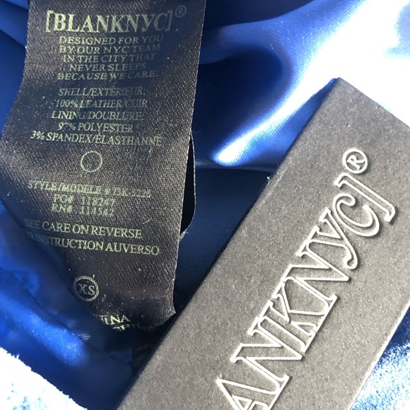 NWT Free People X Blank NYC Real Suede Blazer in Riviera Blue - Size XS - Picture 5 of 6